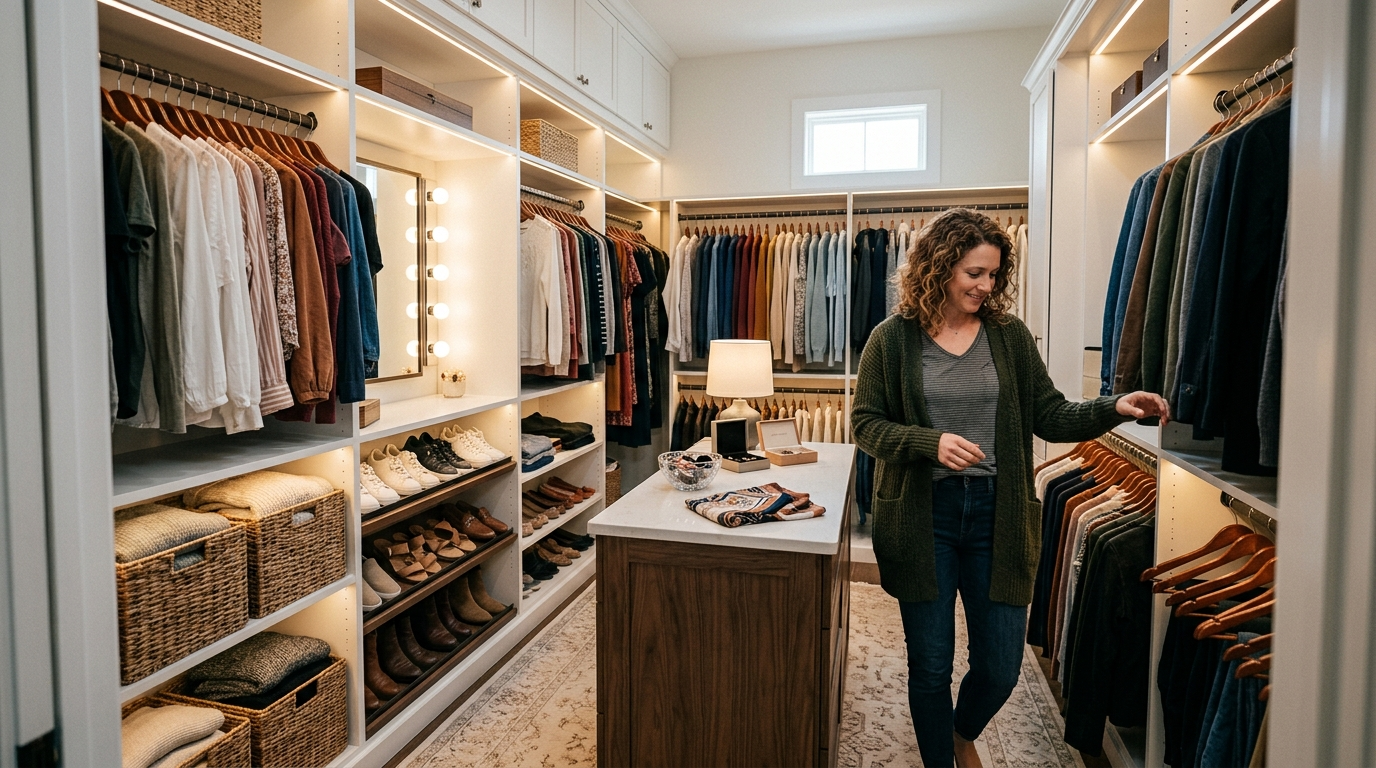 woman closet