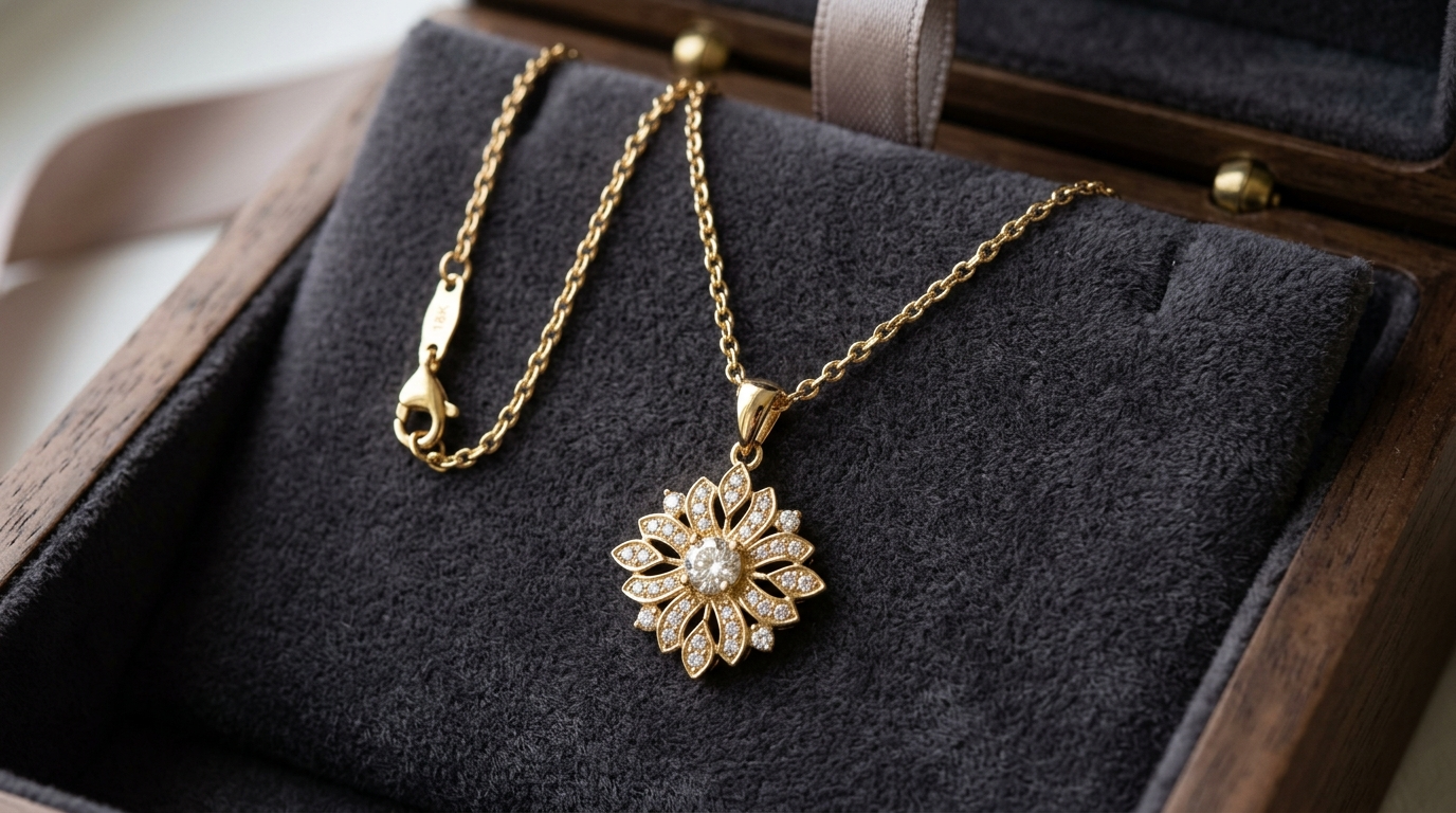 gold necklace