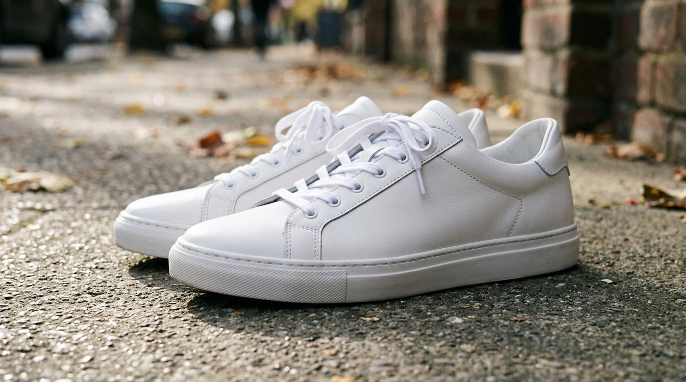 white sneakers