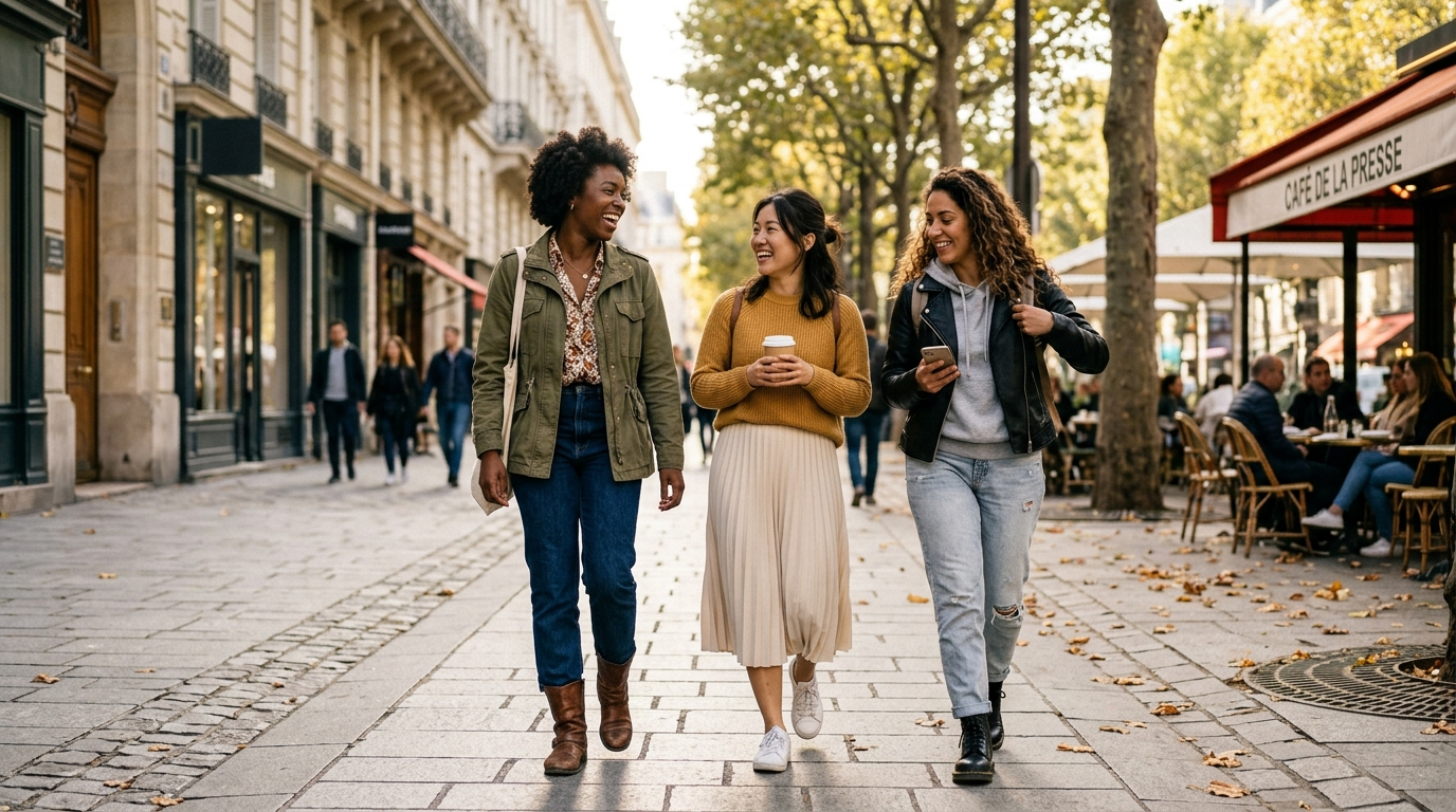 women walking
